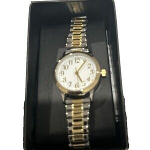 Women's Two Tone Stainless Steel Expansion Watch